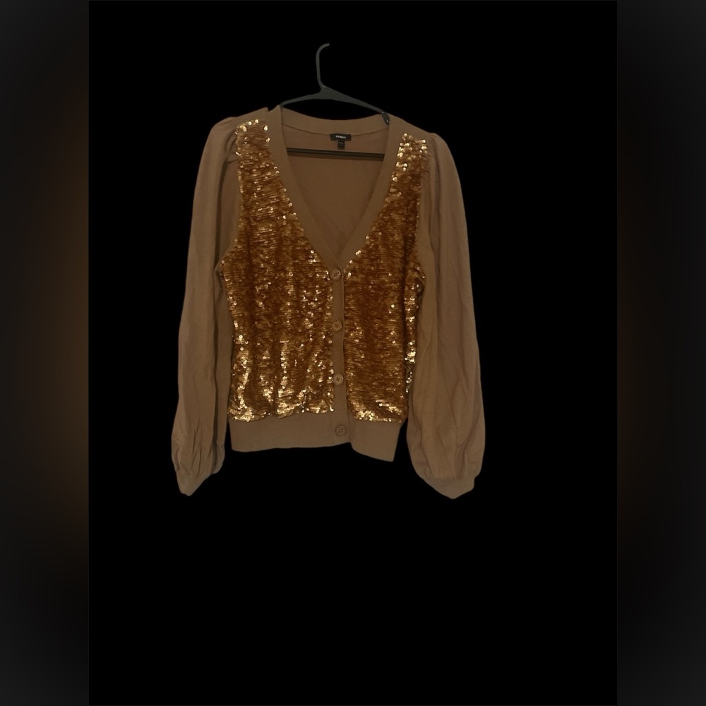 EXPRESS CARDIGAN SWEATER. Size Large. Very stylish. Worn once.